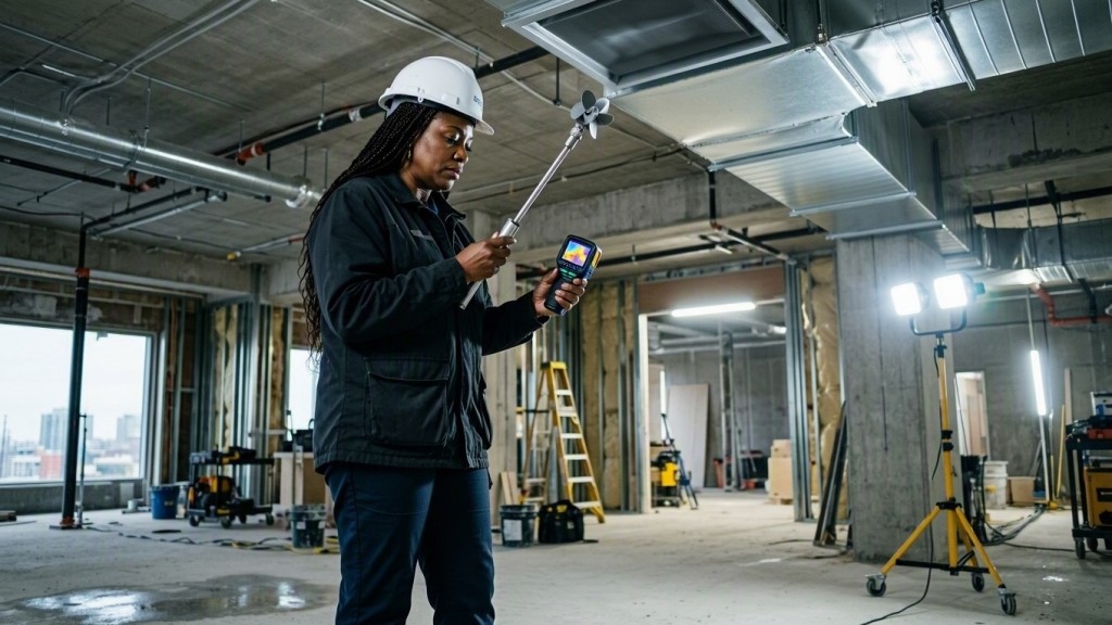 Professional reviewing a skills map beside a project timeline and vendor coordination notes