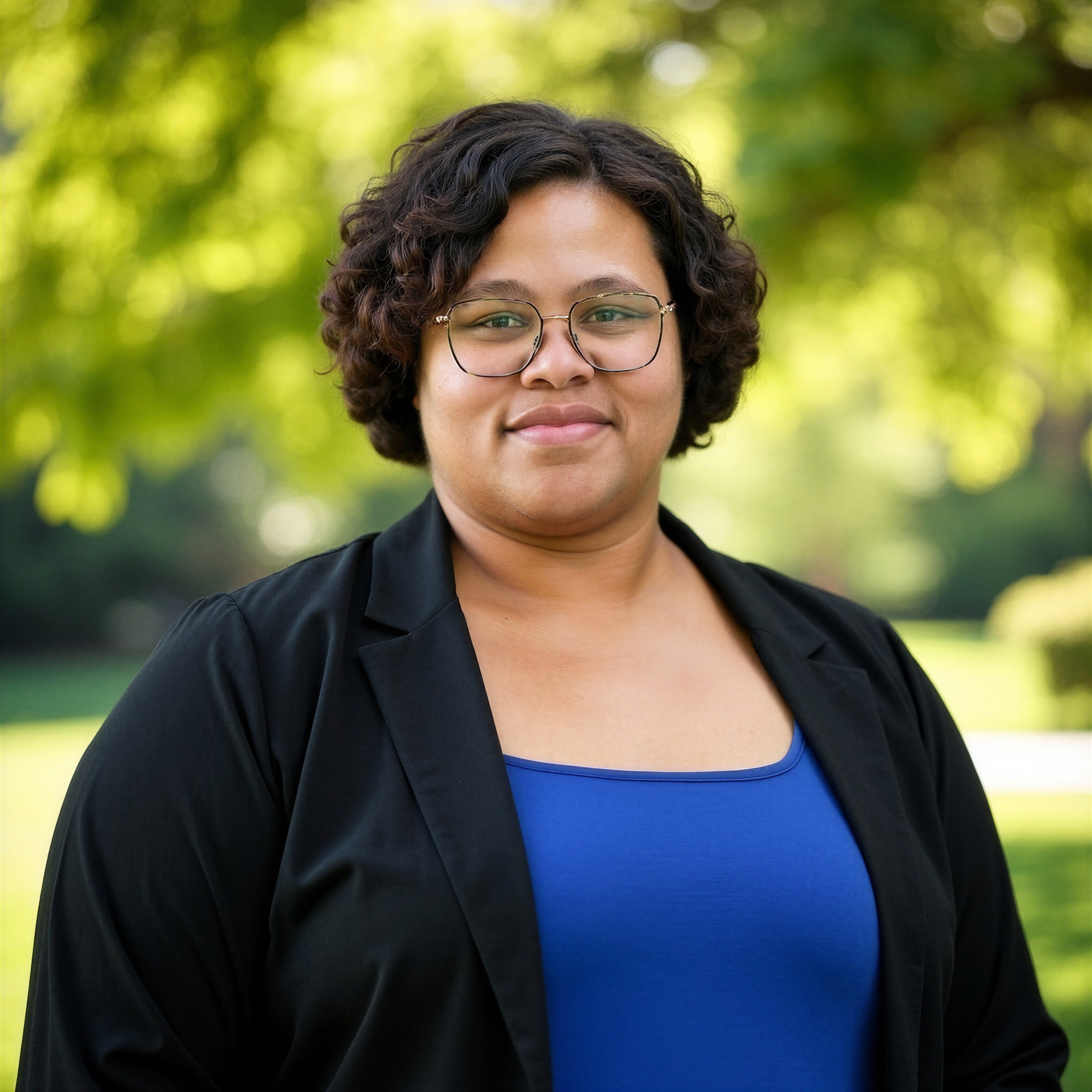 Portrait of Sarah Campbell, visual communications designer