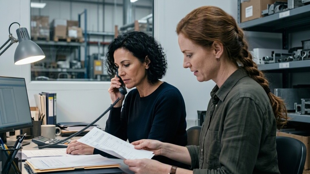 Finance lead verifying a supplier payment request by phone before approving updated bank instructions